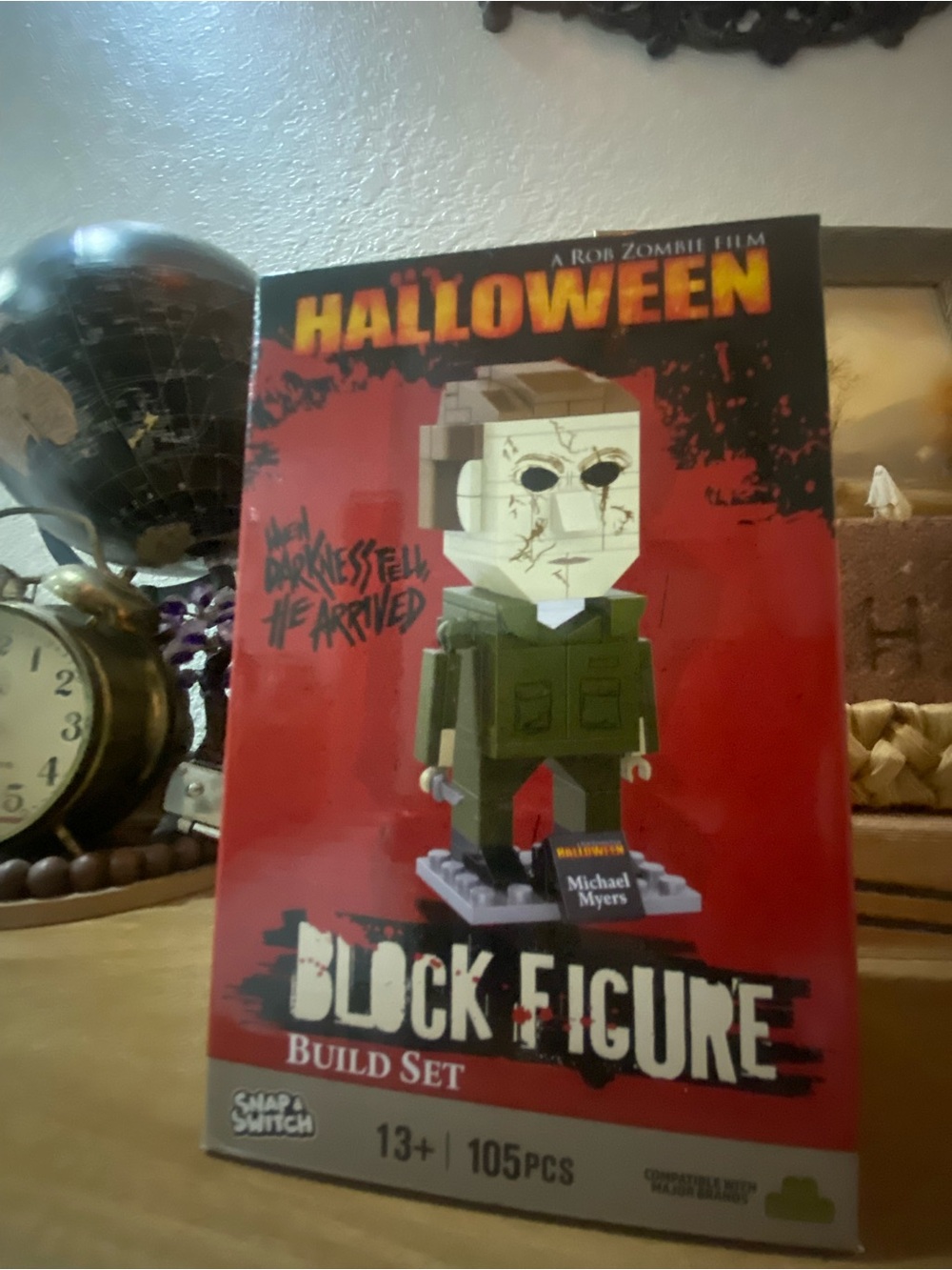 Halloween Michael Myers Block Figure Build Set - Green